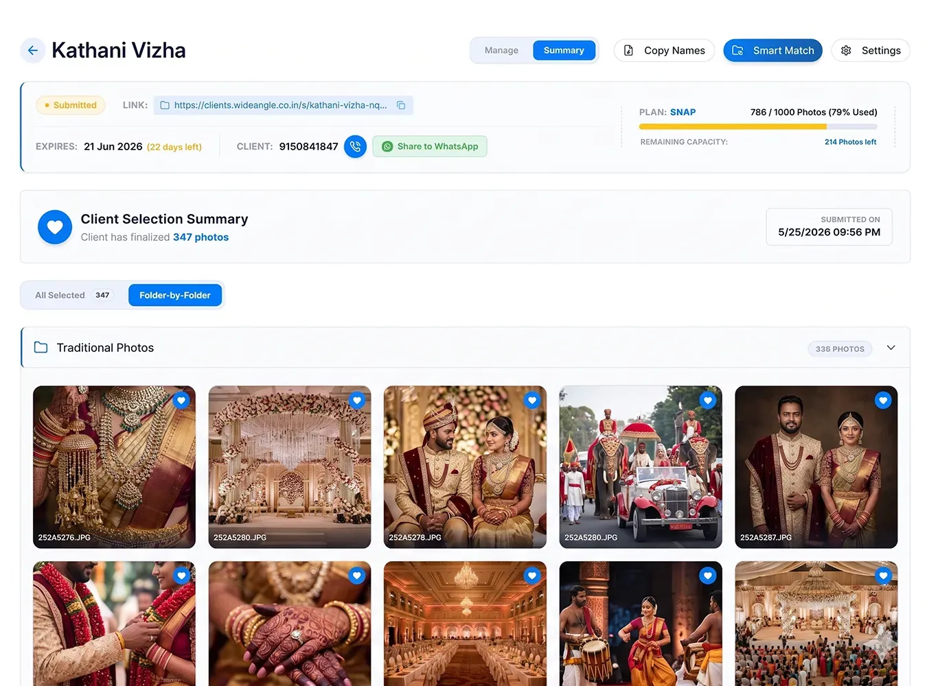 Online Client Photo Gallery
